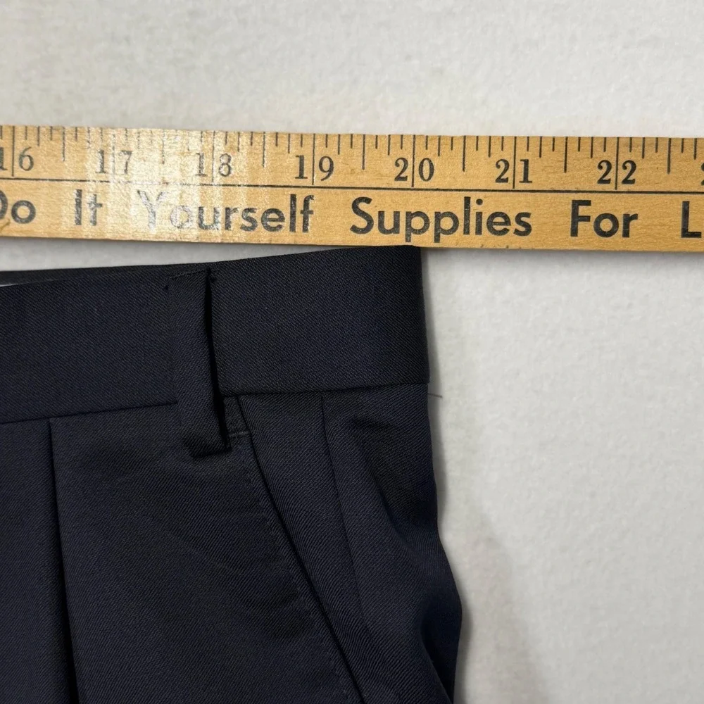 Lauren Ralph Lauren Mens 3-Piece Wool Suit Navy Blue Jacket 46L Pants 40x31 Vest